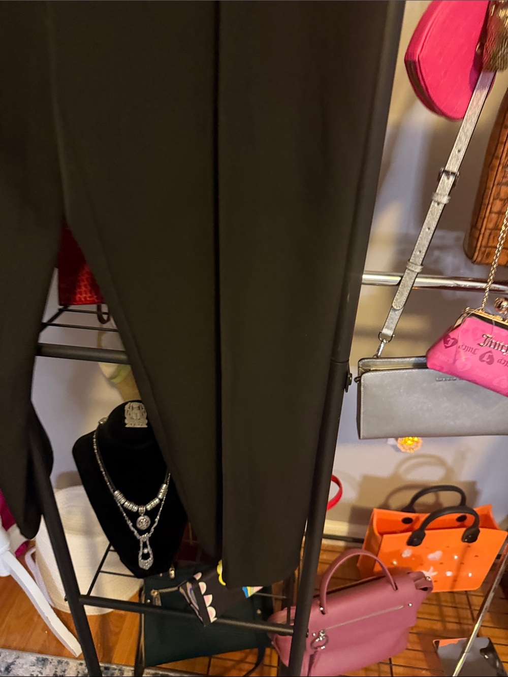 Nicole Miller Black Wide-Leg Tie Waist Pants - Picture 5 of 8